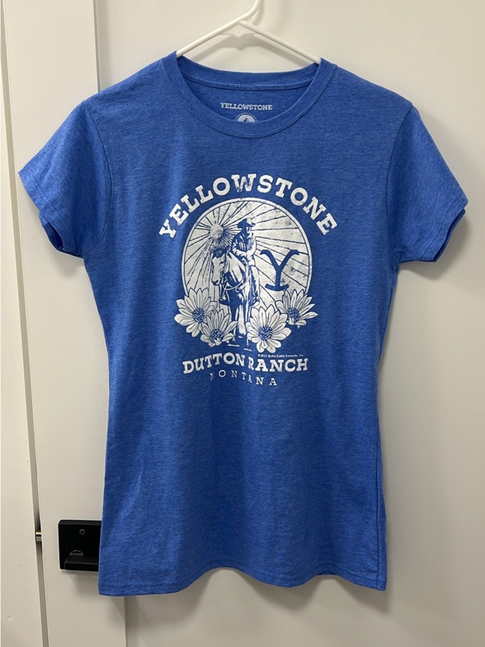 Yellowstone Dutton Ranch Women's Blue Graphic Tee